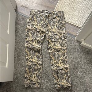 PacSun Brown Tan Cargo Pants Relaxed Fit